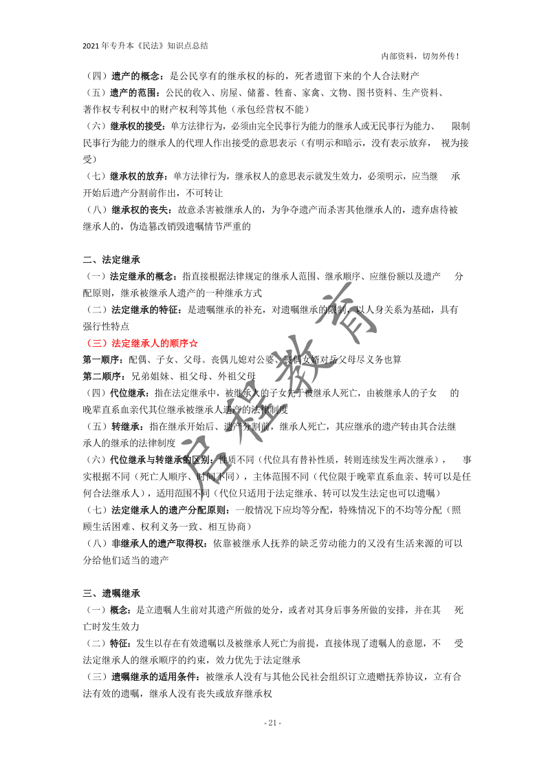  2021年專升本《民法》知識(shí)點(diǎn)總結(jié)(圖21)