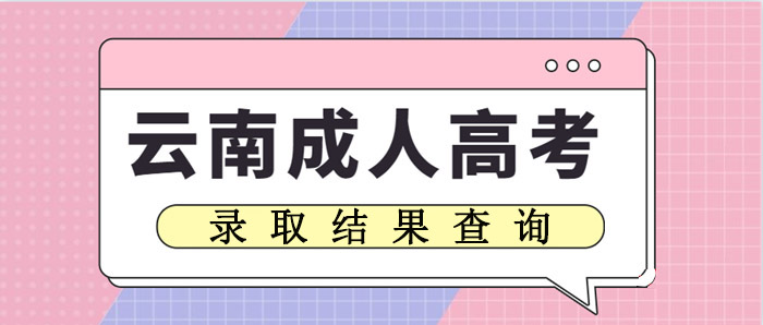 云南省成人高考錄取結(jié)果查詢(圖1)